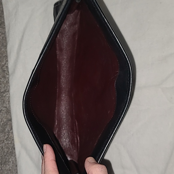 Vintage Rare Chanel Lambskin Leather Quilted Frame Clutch Bag Black France - Picture 9 of 16